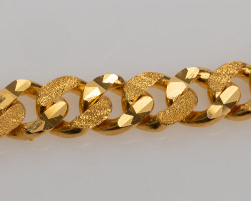 22k Cuban Curb Bracelet